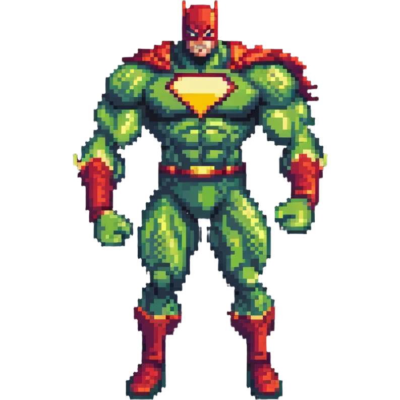 superhero with growth and shape-shifting powers emoji