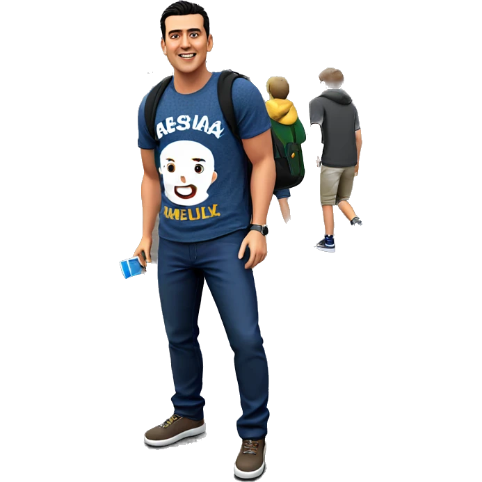 boys in casual outdoor attire emoji