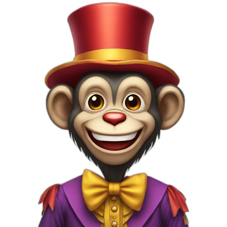 monkey clown emoji
