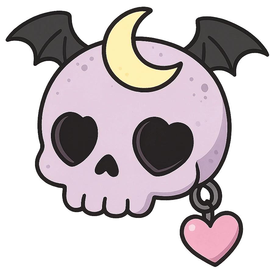 pastel goth objects, show one emoji