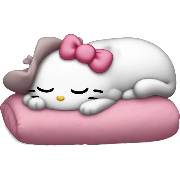 hello kitty sleeping emoji