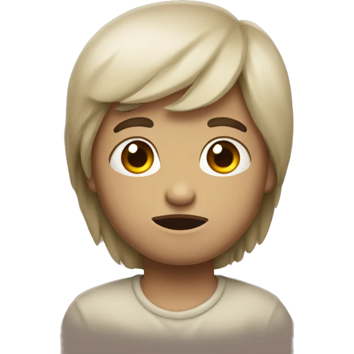 Triste emoji larme et mouchoir emoji