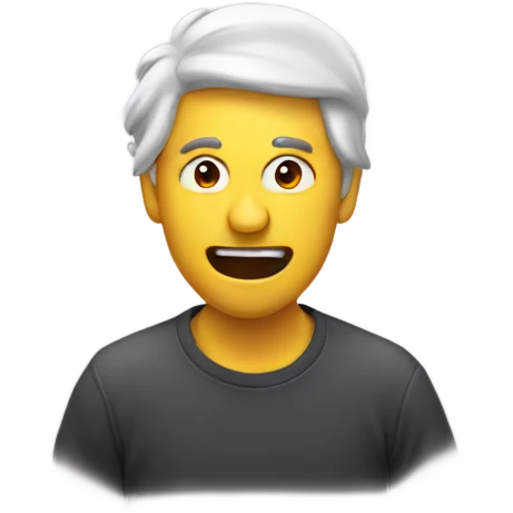 Person frezing funny emoji