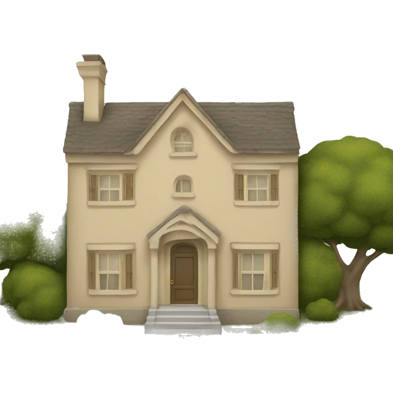 beige house emoji