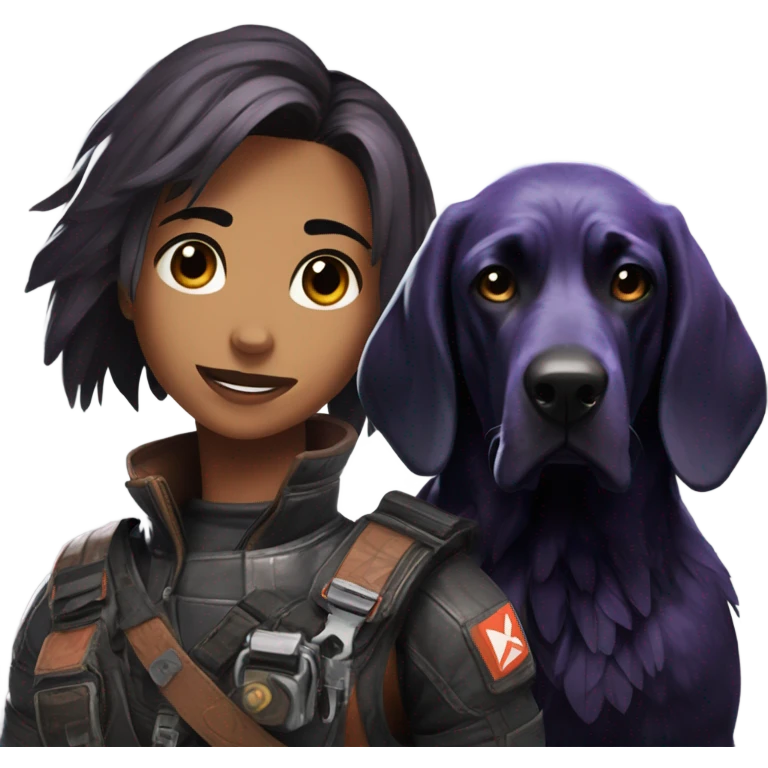 Apex Legends Bloodhound with raven emoji