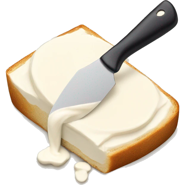 cream cheese spread on a knife emoji