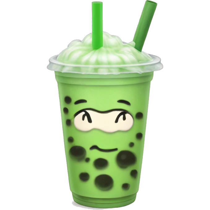 matcha bubble tea emoji