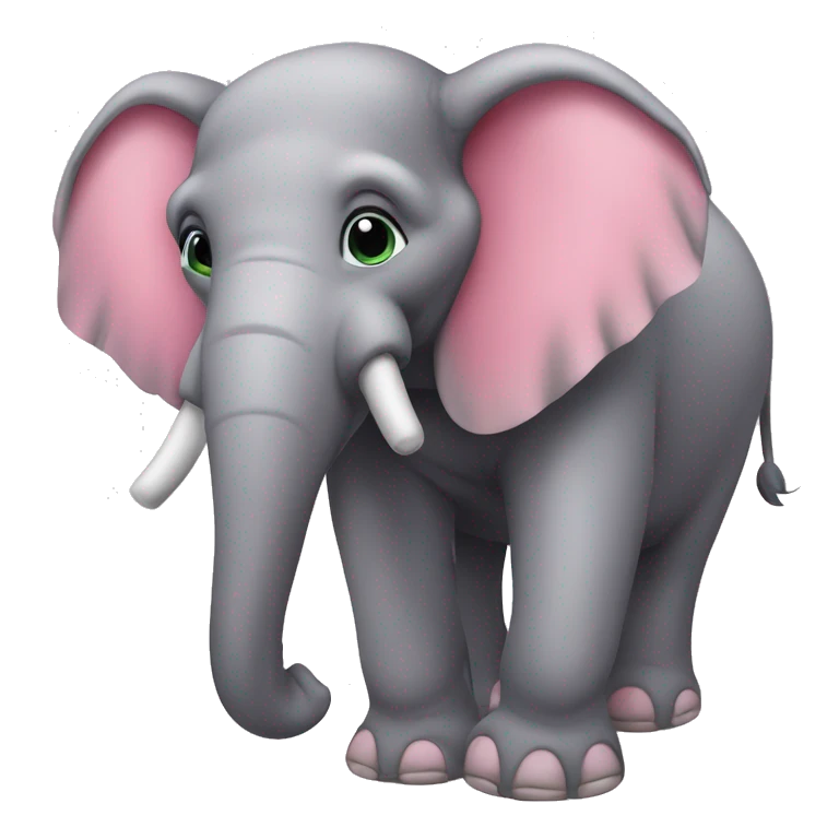Elefante cor de Rosa  emoji