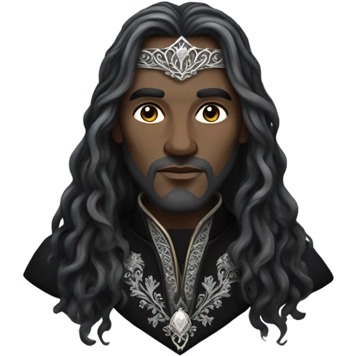 Elven king black attire emoji
