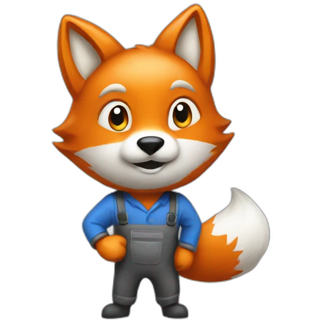a fox from a cleaning company emoji