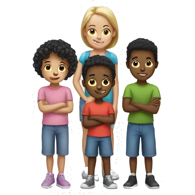 4 children  emoji