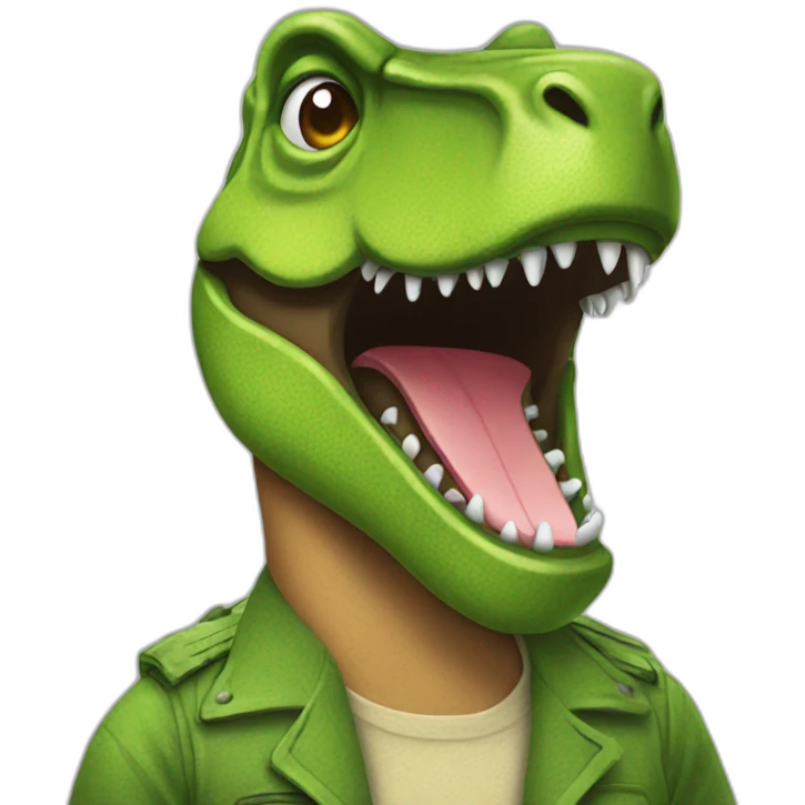 Trex costume emoji