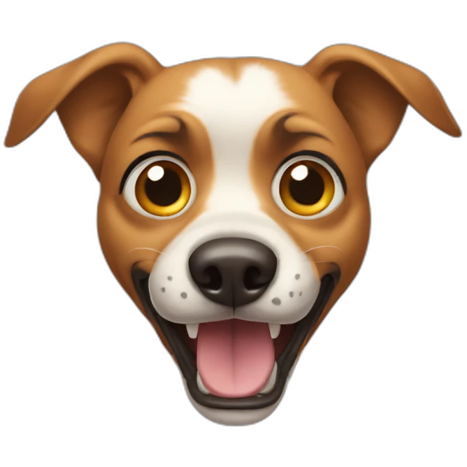 Scared dog emoji