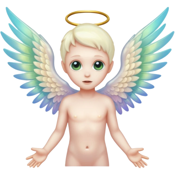 Angelic alien emoji