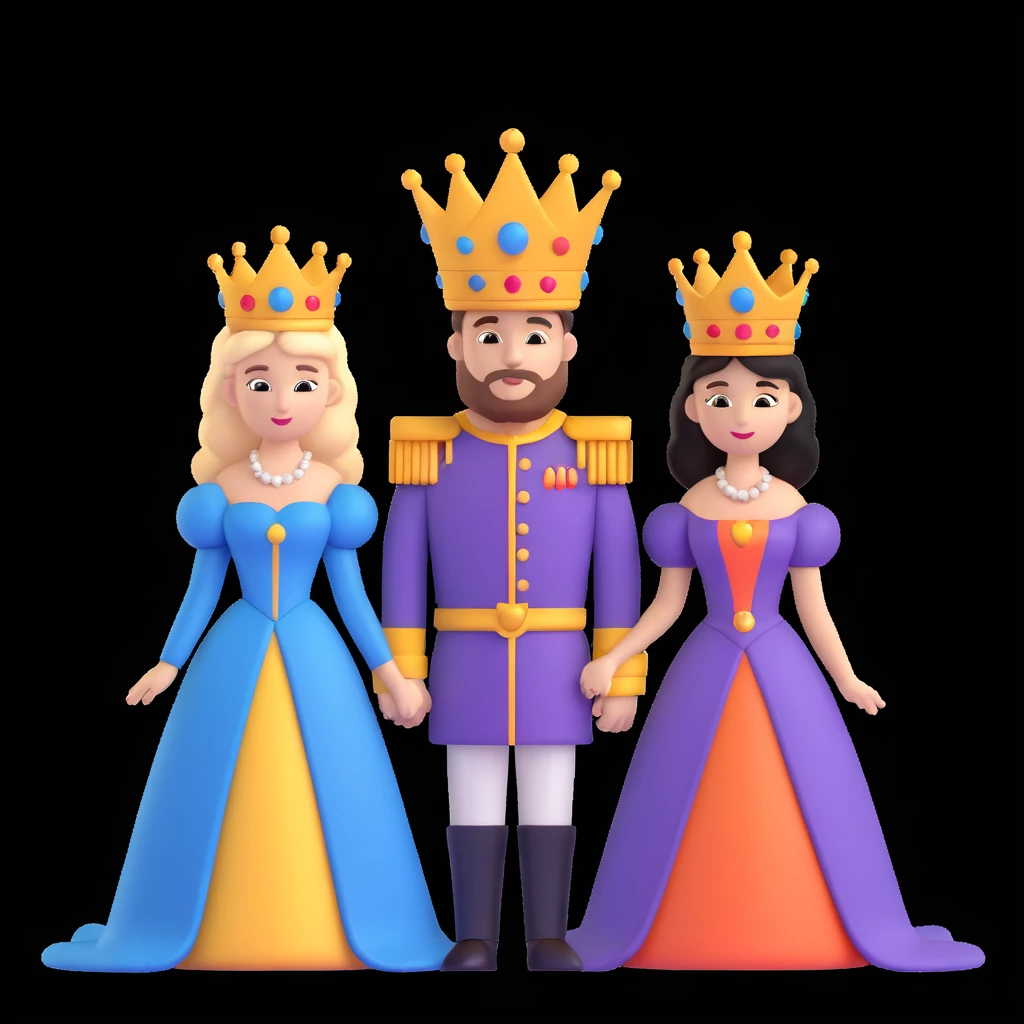 disney king and queen posing emoji