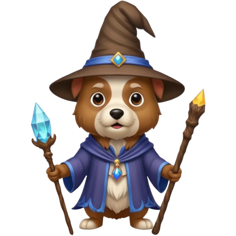 Dog wizard emoji