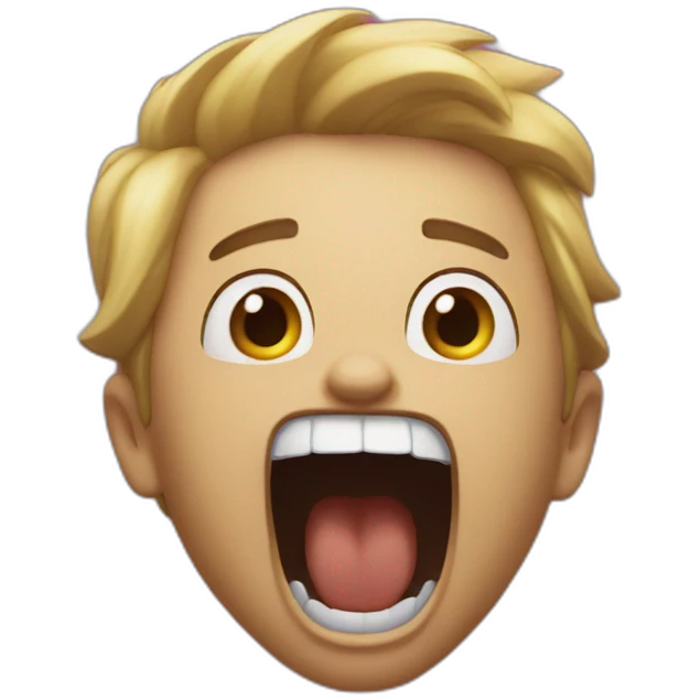 Enistien screaming  emoji