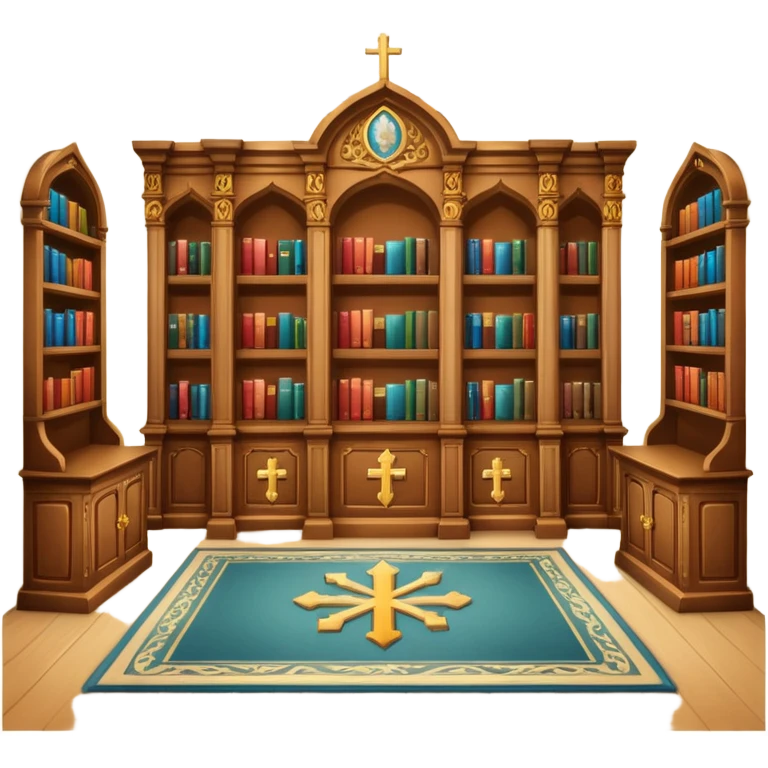 catholic library room emoji