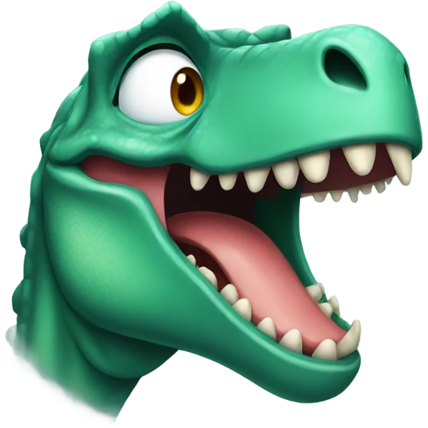 Dinosaur crying emoji