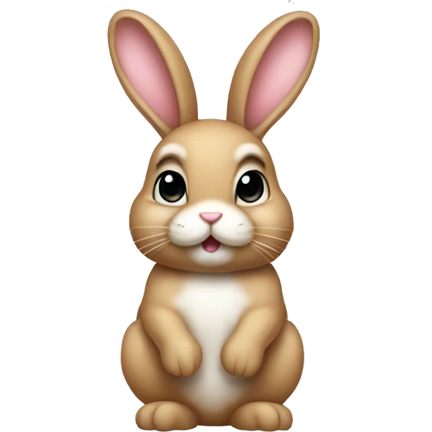 Bunny with a bow on it  emoji