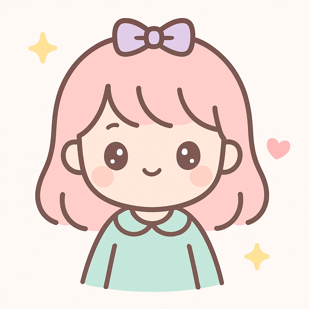 a cute girl, kawaii style emoji