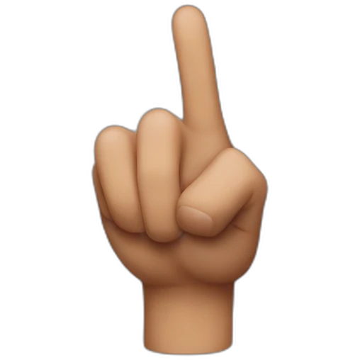Gang sign that says brb emoji