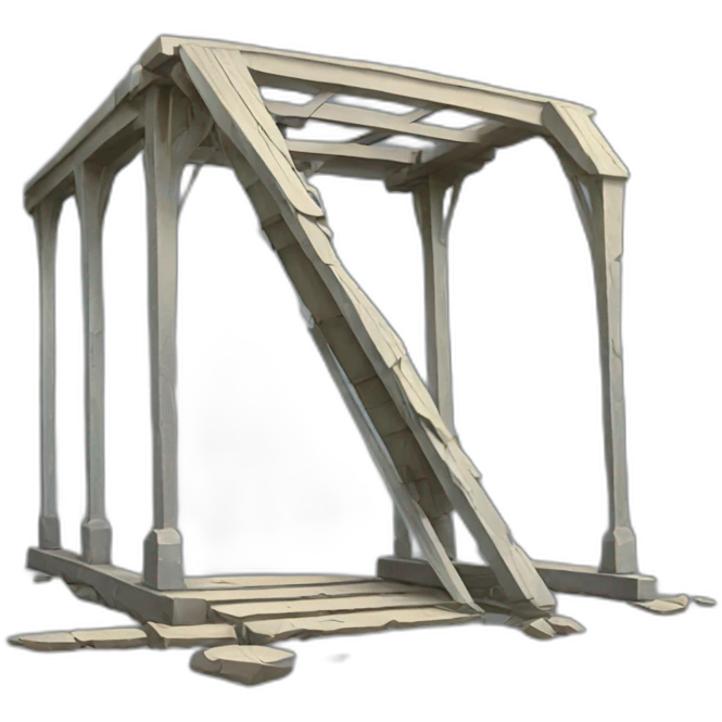 crumpling Broken bridge emoji