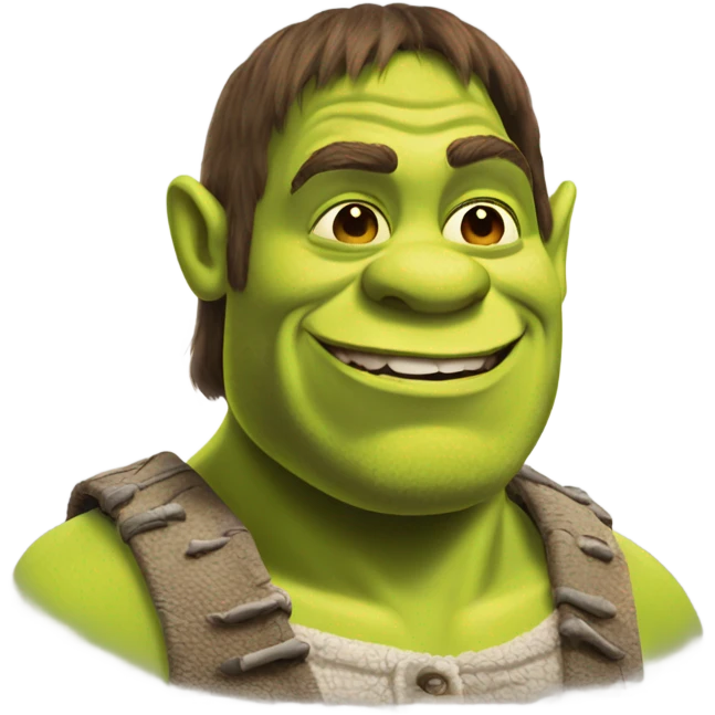Shrek single head detailed  emoji