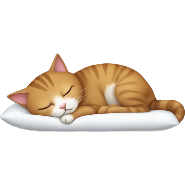 cute cat sleeping emoji