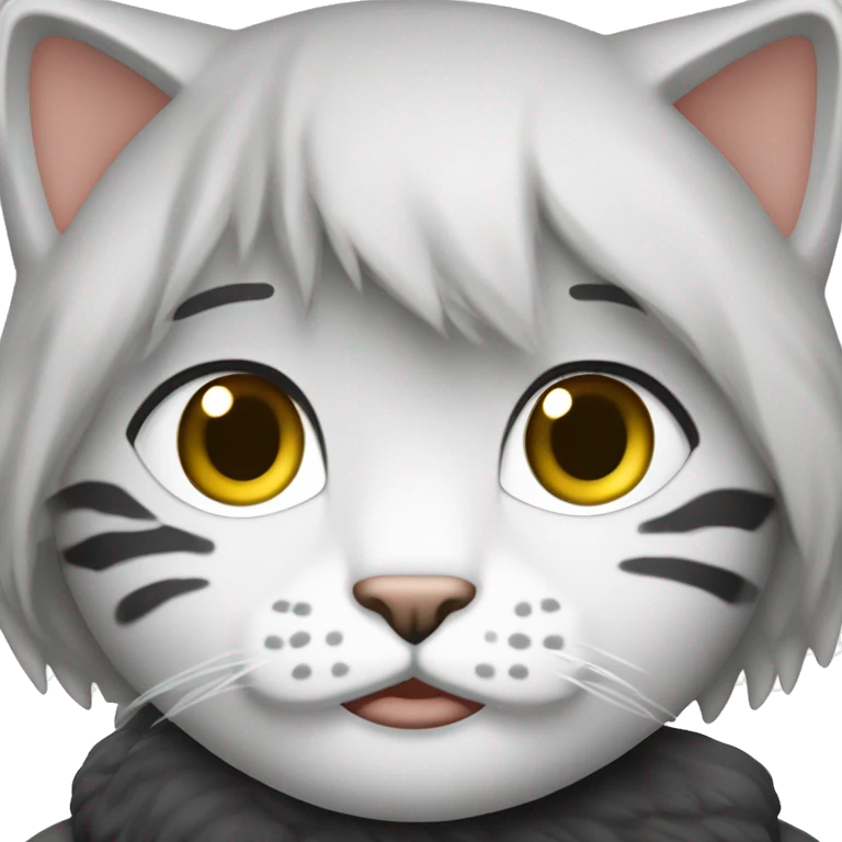 рыжий котик пушистый с зелеными глазами emoji