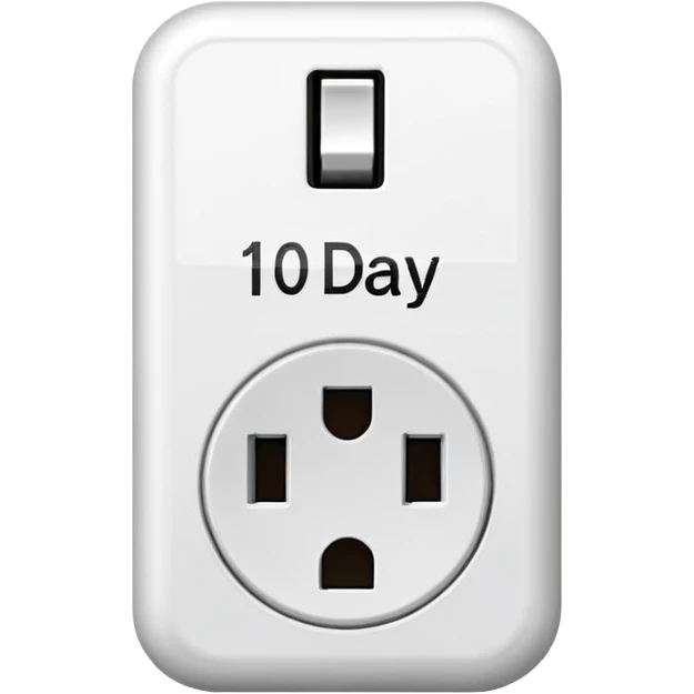A plug with 1 day to go written above  emoji