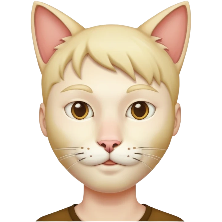 Guy with a cat head  emoji