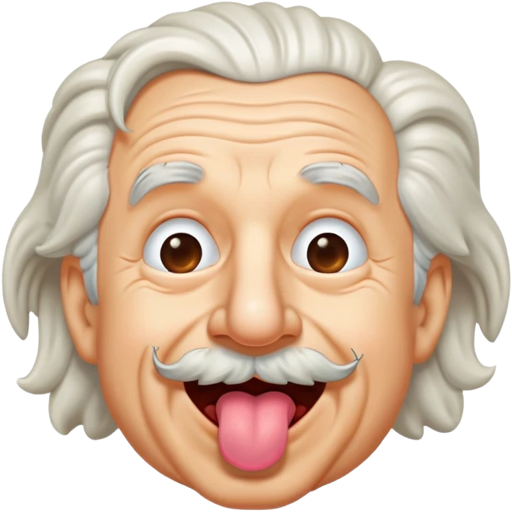 einstein sticking out his tongue freaky emoji
