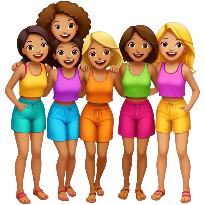 Girls having fun emoji