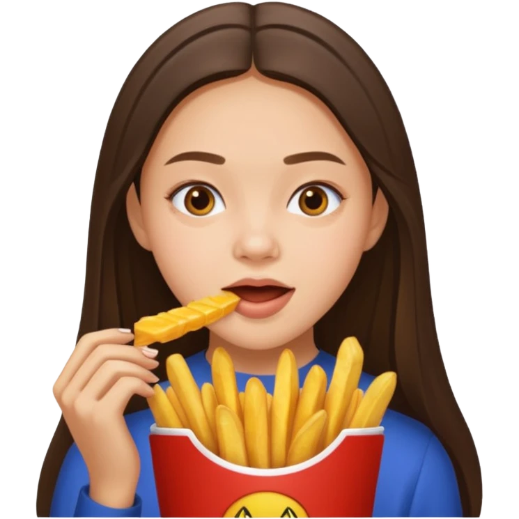 olivia rodrigo munching fries emoji