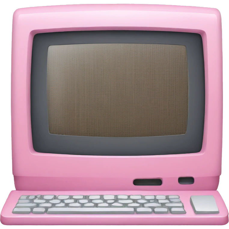 pink macintosh computer emoji