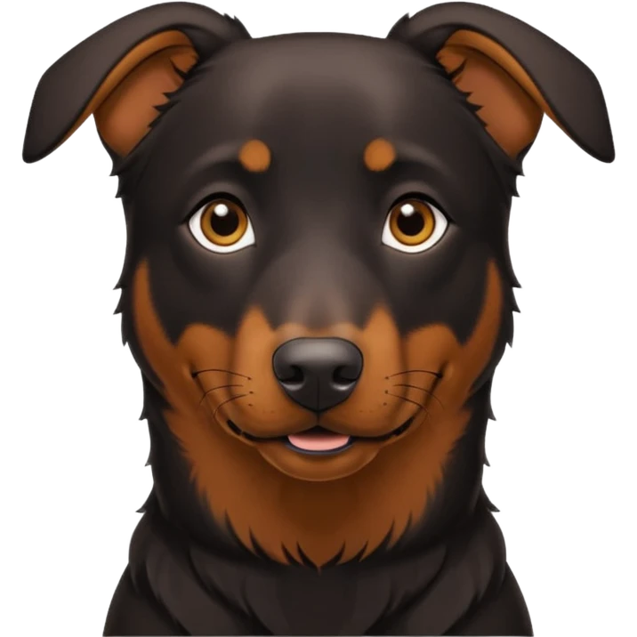 Black & Fire (brown) Beauceron of 1 y.o with black eye  emoji