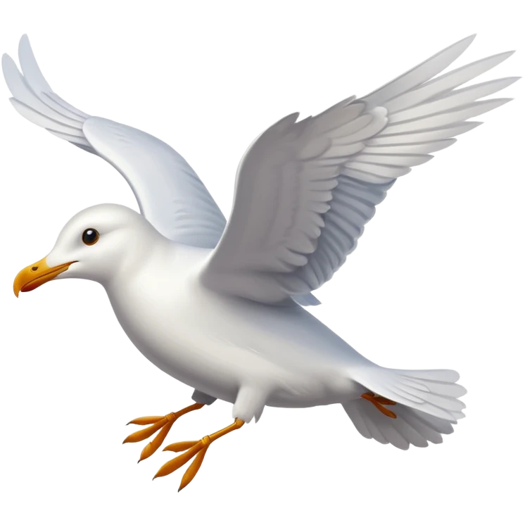 seagull flying emoji