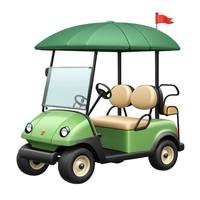 Cute golf cart emoji emoji