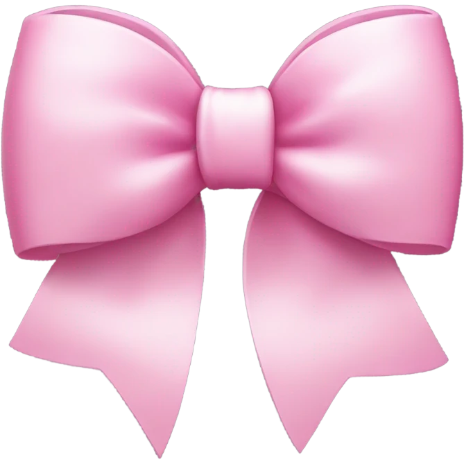 pink bow with a white bow ontop of the right side emoji