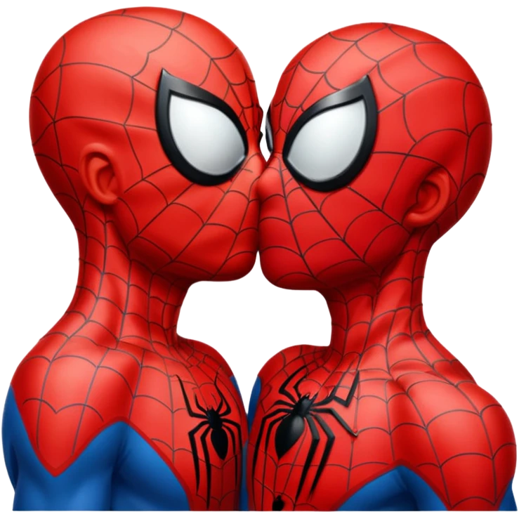 Spider man kiss kiss creepy emoji