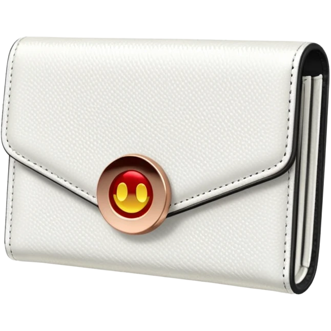 glitter white wallet emoji