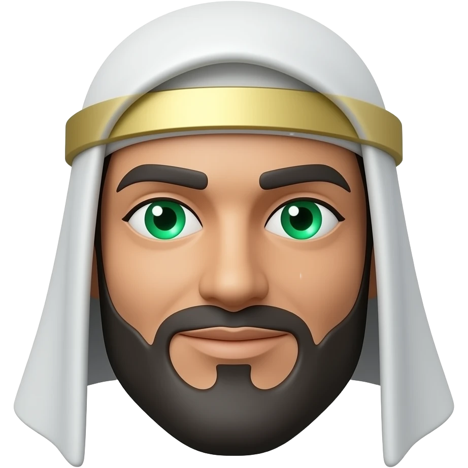 3D isometric face icon, serene Arabic features, glowing eyes.
Minimalist professional style, emerald green & gold accents.
Soft studio lighting, 8k Octane render, ray-tracing detail.
Isolated on white background, premium literary aesthetic --v 6.0 emoji