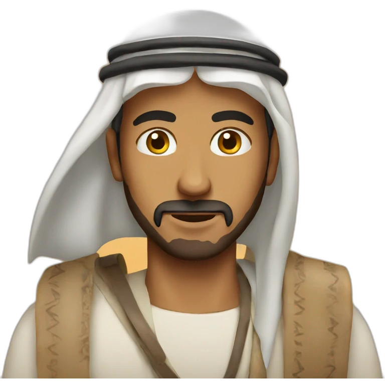 Arab guy in desert emoji