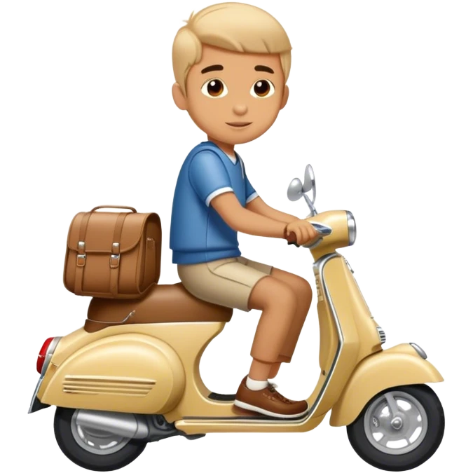 Mod Vespa boy emoji