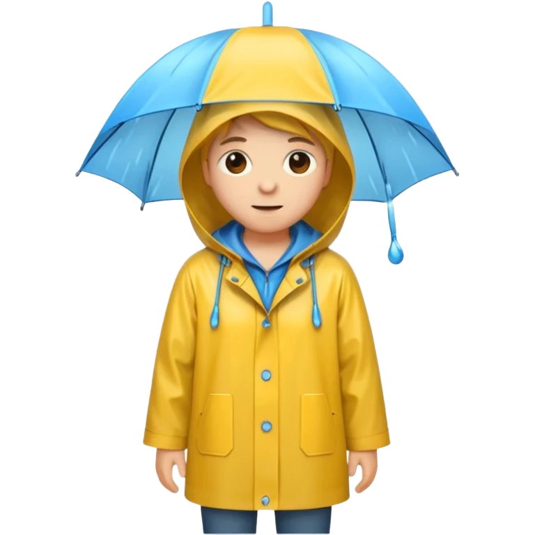 person wearing a raincoat emoji