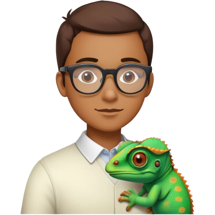 Chameleon developer emoji