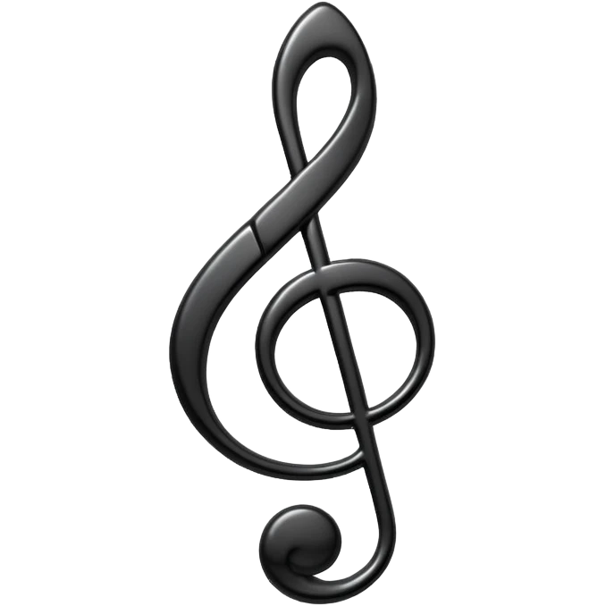 black music note emoji