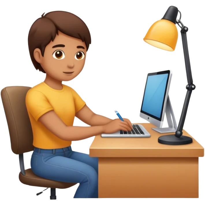 working at home emoji