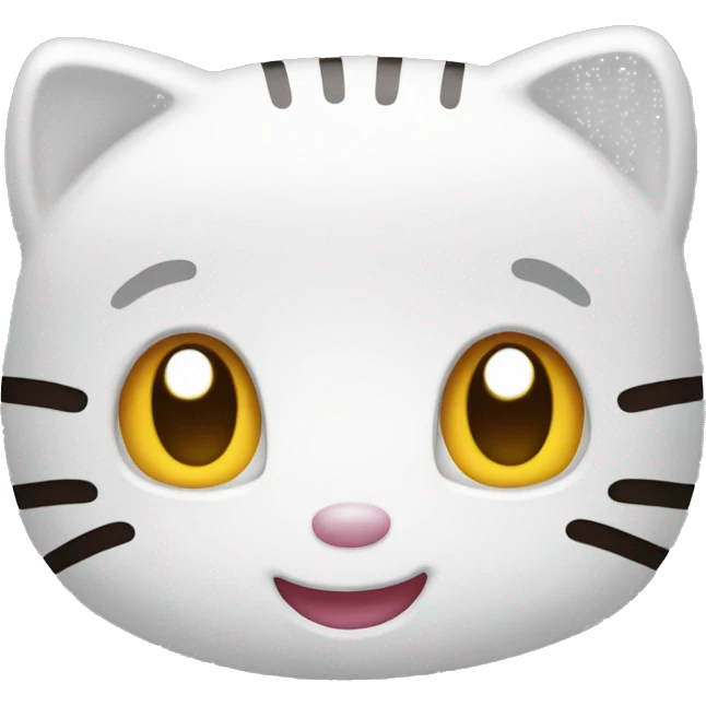 Hello kitty smiling emoji